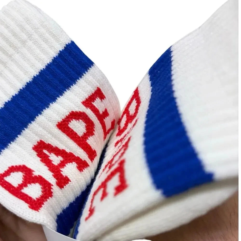 BAPE Crew Socks Unisex fits 9-11